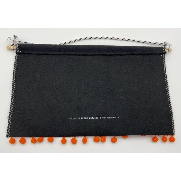 Halloween Boo! Banner & Trick or Treat Garland with Orange Pom Accents Set - Picture 6 of 6